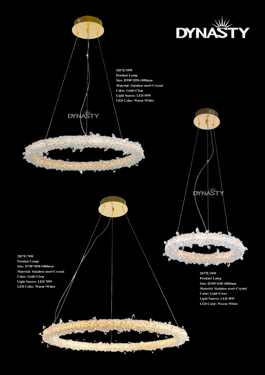 Luxury Crystal Chandelier by Dynasty Lighting